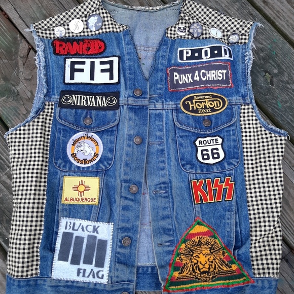 Other - PUNK patch vest / Battle jacket Size Large